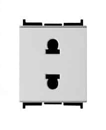 Ổ cắm đơn 2 chấu có màng che - cỡ M F1426USM_WE_G19