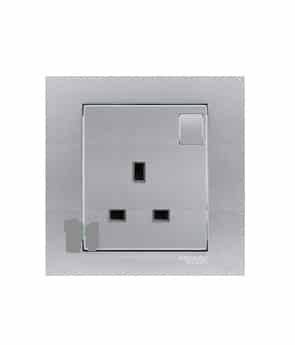 Ổ cắm đơn kiểu anh 13A với công tắc KB15_AS